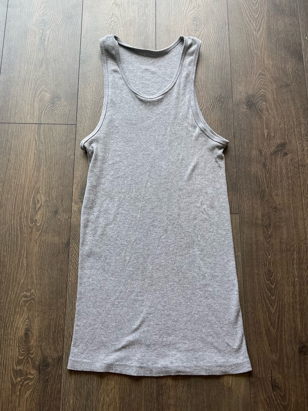 Gray Sleeveless Tank Top